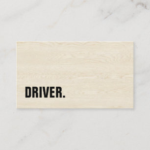 Moderne minimalistische Holztafel FAHRER Profi Visitenkarte