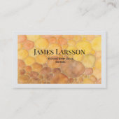 Moderne Minimalistische Honeycomb Textur Visitenkarte (Vorderseite)