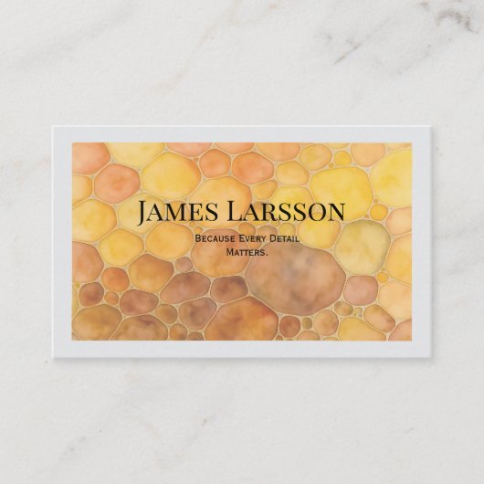 Moderne Minimalistische Honeycomb Textur Visitenkarte (Vorderseite)