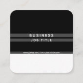 Moderne minimalistische horizontale Streifen Quadratische Visitenkarte (Vorderseite)