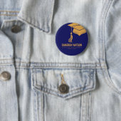 Moderne Minimalistische Hut und Quaste Abschlussfe Button (Beispiel)