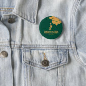 Moderne Minimalistische Hut und Quaste Abschlussfe Button (Beispiel)