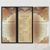 Moderne Minimalistische Imitate Gold Fossil (Rückseite)