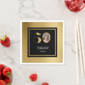 Moderne minimalistische Imitate Gold Glitzer 50. G Serviette (Beispiel)