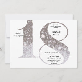 Moderne minimalistische Imitate Gold Glitzer 70. G Einladung