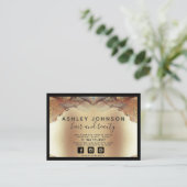 Moderne Minimalistische Imitate Goldene Forelle Na Visitenkarte (Stehend Vorderseite)