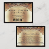 Moderne Minimalistische Imitate Goldene Forelle Na Visitenkarte (Vorne/Hinten)