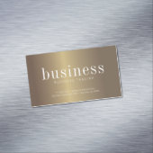 Moderne Minimalistische Imitate mit einfacher Chic Magnetische Visitenkarte (Beispiel)