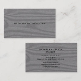 Moderne Minimalistische Imitate Rustikales Holz El Visitenkarte