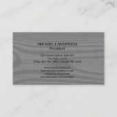 Moderne Minimalistische Imitate Rustikales Holz El Visitenkarte (Rückseite)