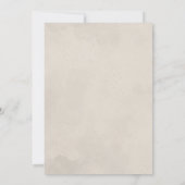 Moderne Minimalistische Initialen Hochzeit Einladung (Rückseite)