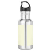 Moderne Minimalistische Initialen Rotes Monogramm  Edelstahlflasche (Rückseite)