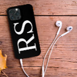 Moderne Minimalistische Initials Monogram Case Mat<br><div class="desc">Dieses Design ist auch auf anderen Telefonmodellen erhältlich. Wählen Sie Gerätetyp aus, um andere iPhone-, Samsung Galaxy- oder Google-Hüllen zu sehen. Einige Stile können geändert werden, indem Sie Style auswählen, wenn dies eine Option ist. Dieses Design kann in dem Bereich personalisiert werden, der durch das Ändern des Fotos und/oder Textes...</div>