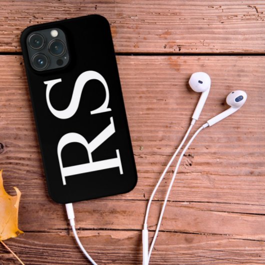 Moderne Minimalistische Initials Monogram Case Mat