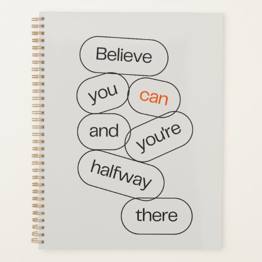 Moderne Minimalistische Journalhülle Planer (Vorderseite)