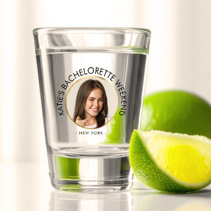 Moderne Minimalistische Junggesellinnen-Abschied B Schnapsglas