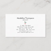 Moderne Minimalistische Kaktus Cacti Sukkulent Visitenkarte (Rückseite)