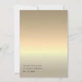 Moderne Minimalistische Kalligrafie Black Wedding  Einladung (Rückseite)