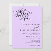 Moderne Minimalistische Kalligrafie Einladung (Vorderseite)