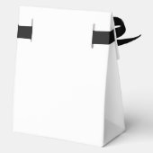 Moderne Minimalistische Kalligrafie-Hochzeit Geschenkschachtel (Rückseite)