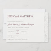 Moderne Minimalistische Kalligrafie - QR-Code Einladung (Vorderseite)