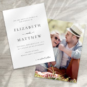 Moderne Minimalistische Kalligrafie Script Foto Ho Einladung