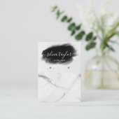 Moderne Minimalistische Kalligrafie Visitenkarte (Stehend Vorderseite)