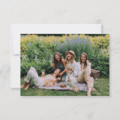 Moderne Minimalistische Kalligraphie Dankeskarte (Rückseite)