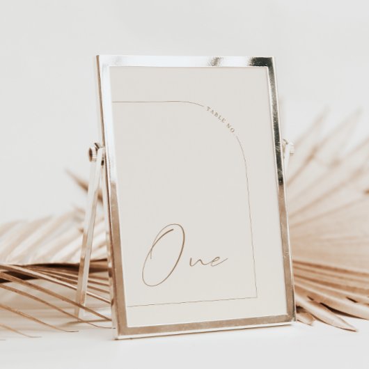 Moderne Minimalistische Kalligraphie Eine Tischnum Einladung