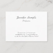 Moderne Minimalistische Kalligraphie Name Template Visitenkarte (Rückseite)