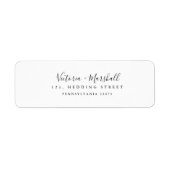 Moderne minimalistische Kalligraphie Rückkehr (Vorne)