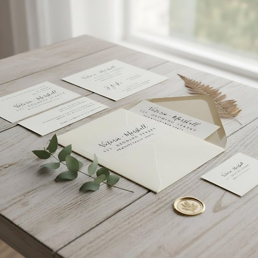 Moderne minimalistische Kalligraphie Rückkehr