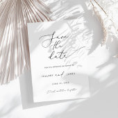 Moderne Minimalistische Kalligraphie Save the Date Einladung