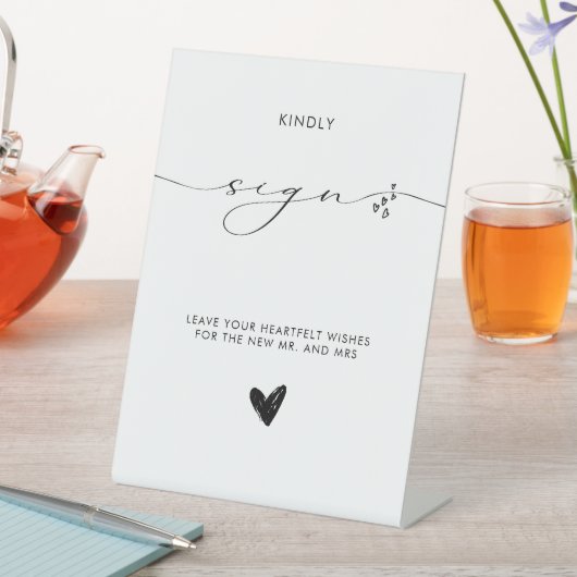 Moderne Minimalistische Kalligraphie Sockelschild (In Situ)