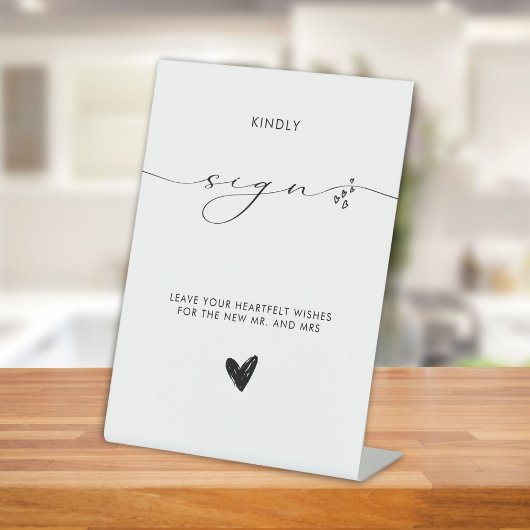 Moderne Minimalistische Kalligraphie Sockelschild