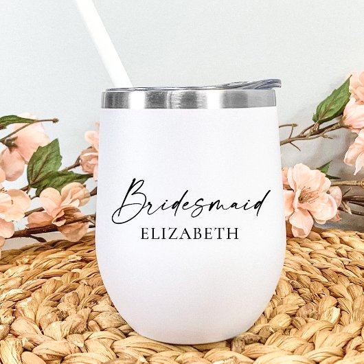 Moderne Minimalistische Kalligraphie Tinte Bridesm