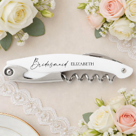 Moderne Minimalistische Kalligraphie Tinte Bridesm Kellnermesser