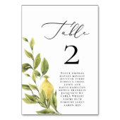 Moderne Minimalistische kalligraphische Hochzeitna Tischnummer (Vorderseite)