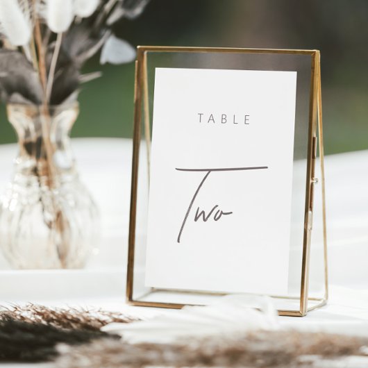Moderne Minimalistische kalligraphische Hochzeitss
