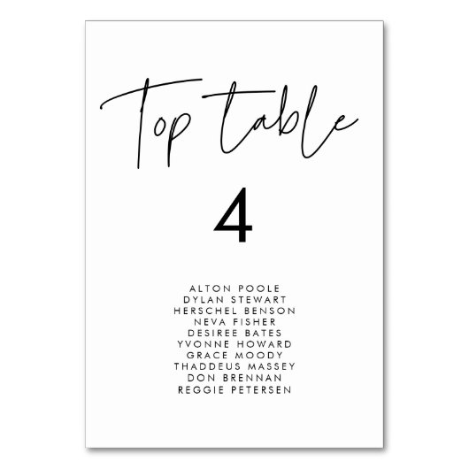 Moderne minimalistische Karten für die obersten Ti (Vorderseite)