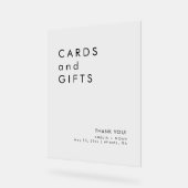 Moderne Minimalistische Karten und Geschenke für H Acrylschild (Winkel)