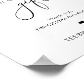 Moderne Minimalistische Karten und Geschenke Hochz Poster (Ecke)