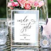 Moderne Minimalistische Karten und Geschenke Hochz Poster