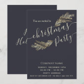 Moderne minimalistische Kieferngärten Weihnachten Einladung (Vorne/Hinten)