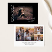 Moderne Minimalistische Klasse 2024 6 Foto Abschlu Einladung