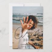 Moderne minimalistische Klasse 2025 Abschluss Foto Ankündigung (Vorderseite)