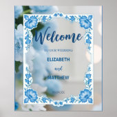 Moderne Minimalistische klassische Blume Hochzeit Poster (Vorne)