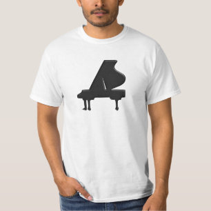 Moderne Minimalistische Klaviertastatur Gestaltung T-Shirt