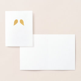 Moderne Minimalistische Kleine Engel Wings Weihnac Folienkarte