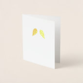 Moderne Minimalistische Kleine Engel Wings Weihnac Folienkarte (Vorderseite)